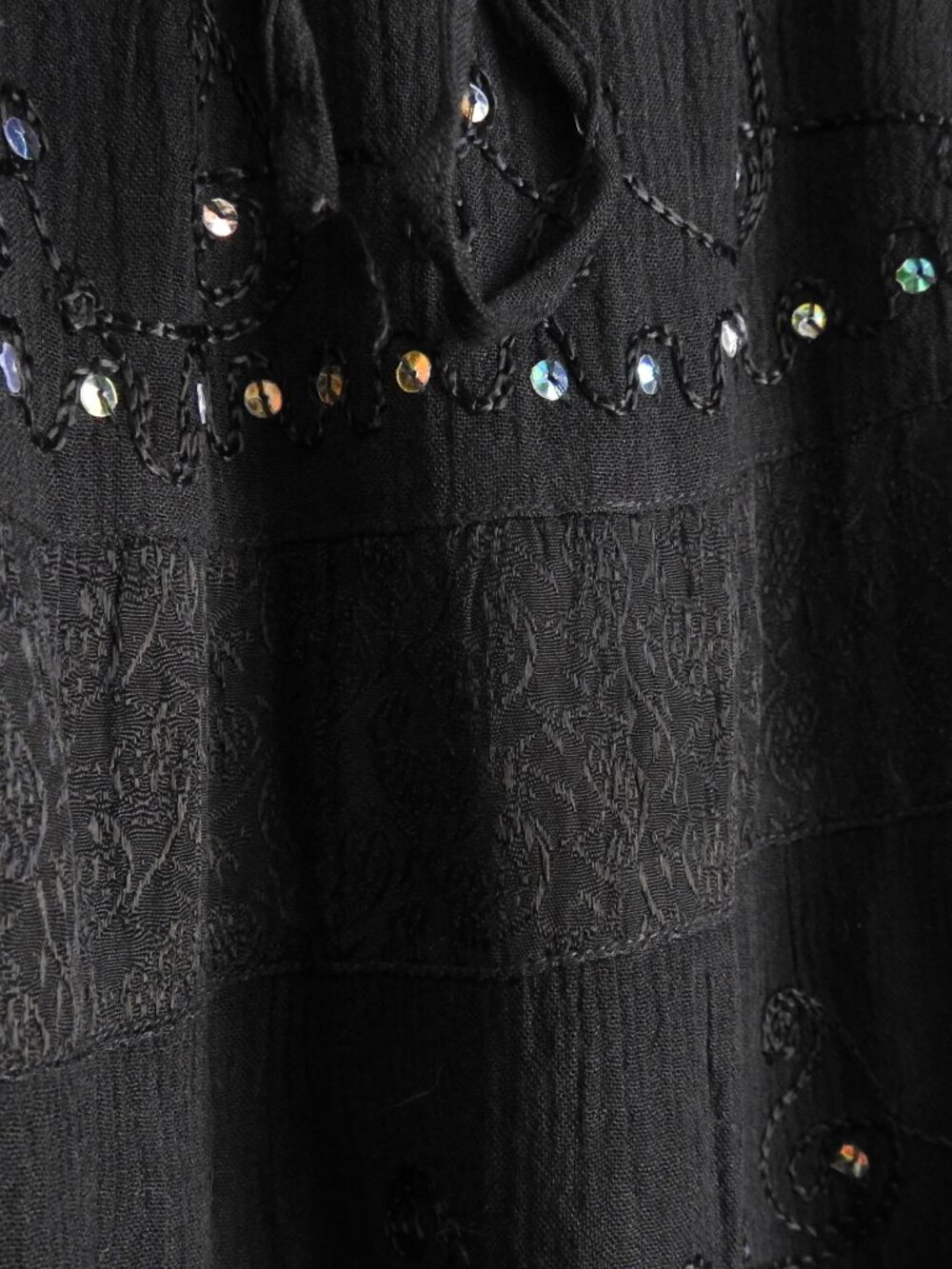 2/$15 Indian Tropical Fashion Women Skirt One Size Crinkle Pleat Ruffle Boho - Picture 5 of 5